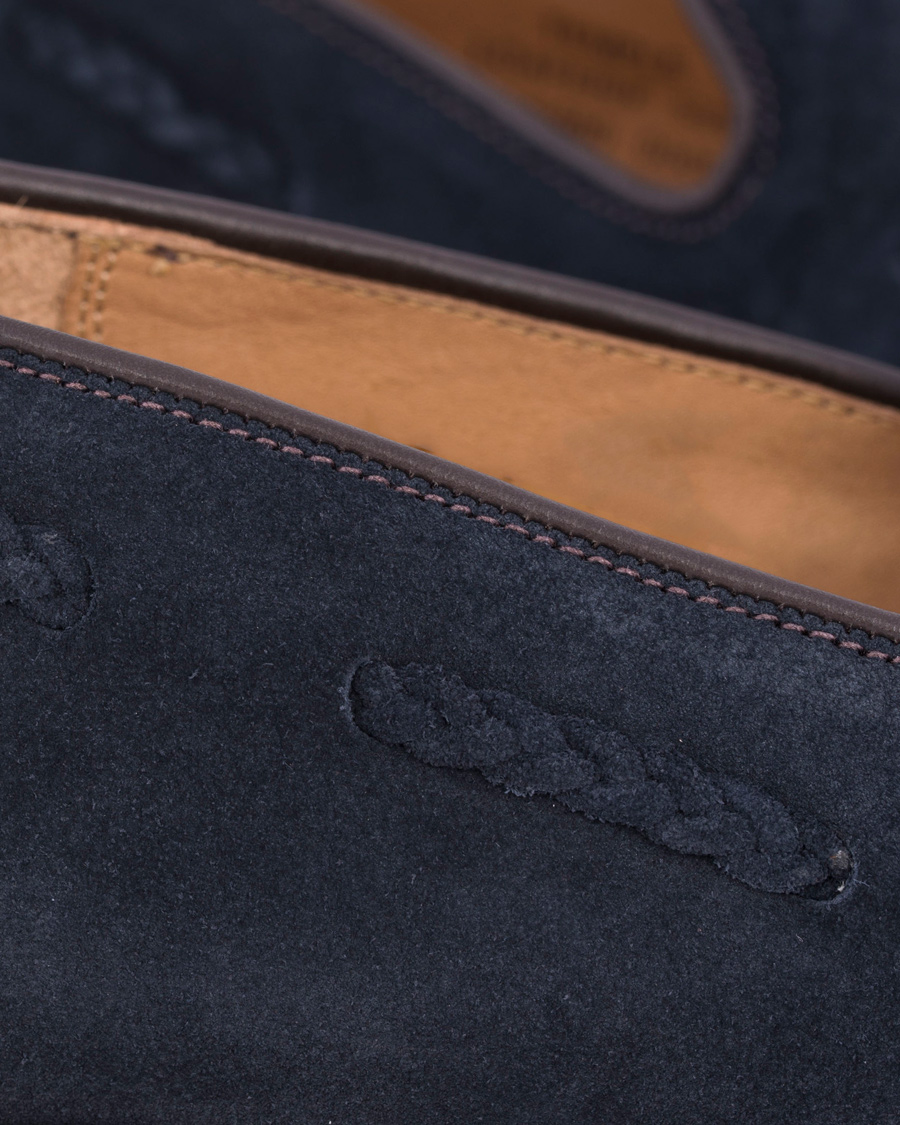 Herr | Loake 1880 MTO Temple Loafer Navy Suede | Loake 1880 | MTO Temple Loafer Navy Suede