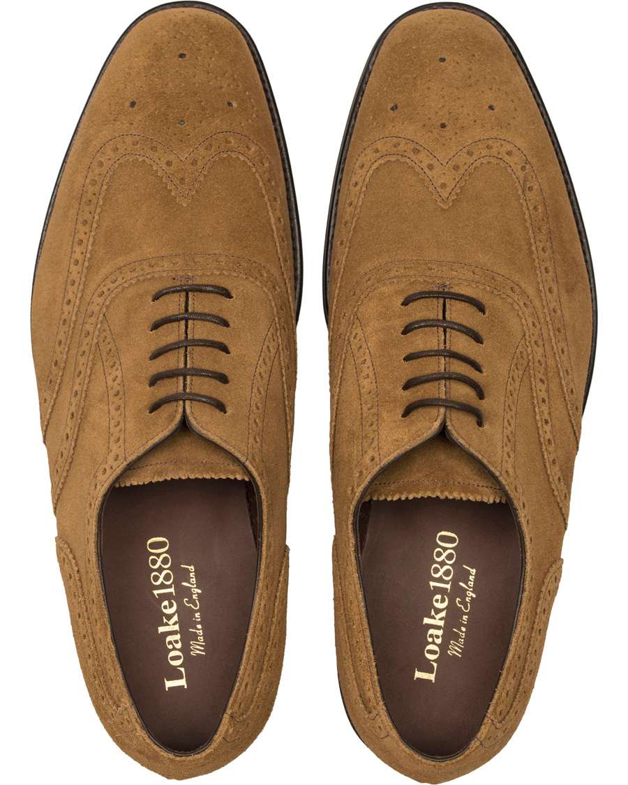 Herr | Loake 1880 MTO Buckingham Brogue Latice Maraca Suede | Loake 1880 | MTO Buckingham Brogue Latice Maraca Suede