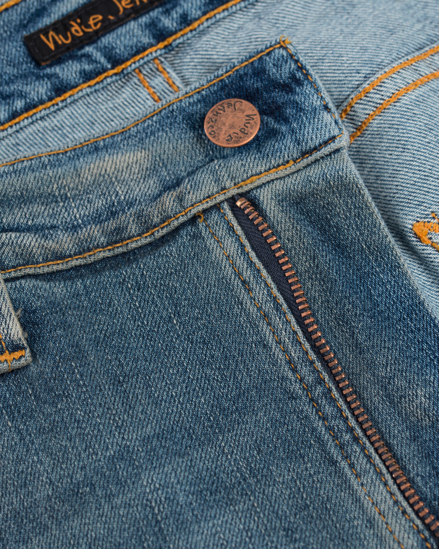 Herr | Jeans | Nudie Jeans | Lean Dean Organic Slim Fit Stretch Jeans Natural Fade