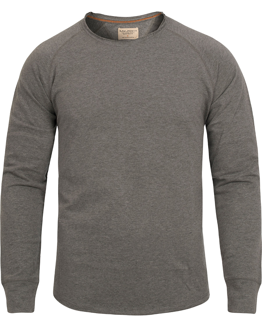 Herr | Tröjor | Nudie Jeans | Melvin Light Sweater Grey Melange