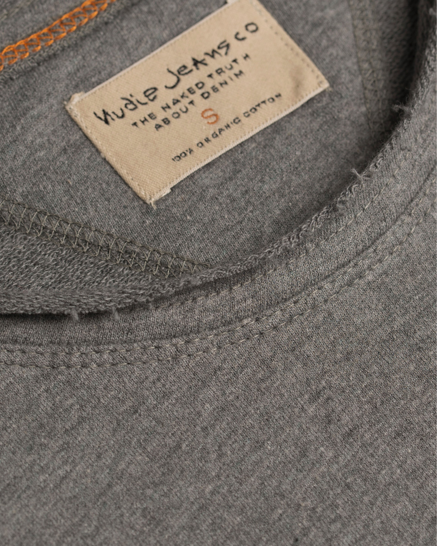 Herr | Tröjor | Nudie Jeans | Melvin Light Sweater Grey Melange