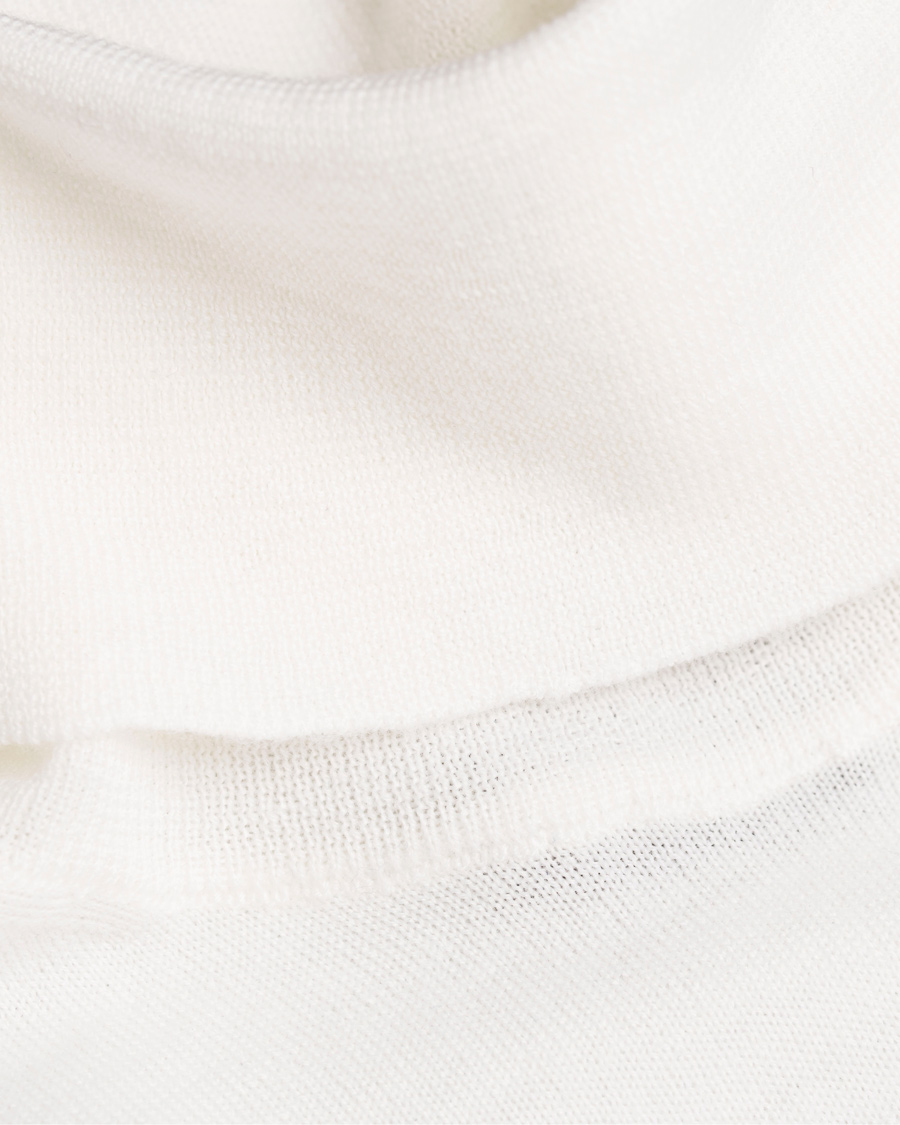 Herr | Tröjor | Oscar Jacobson | Cole Roll Neck Polo Cream White