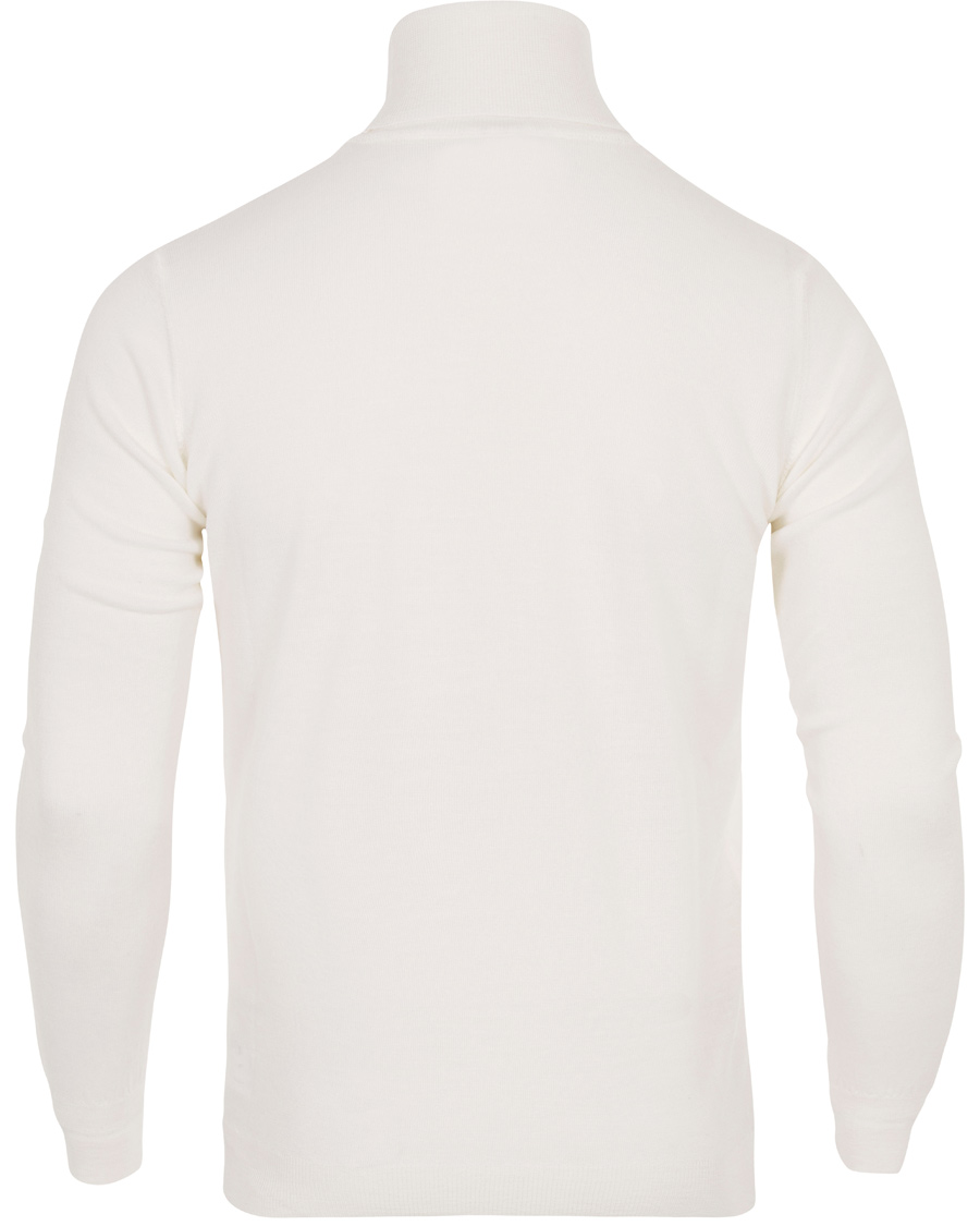 Herr | Tröjor | Oscar Jacobson | Cole Roll Neck Polo Cream White
