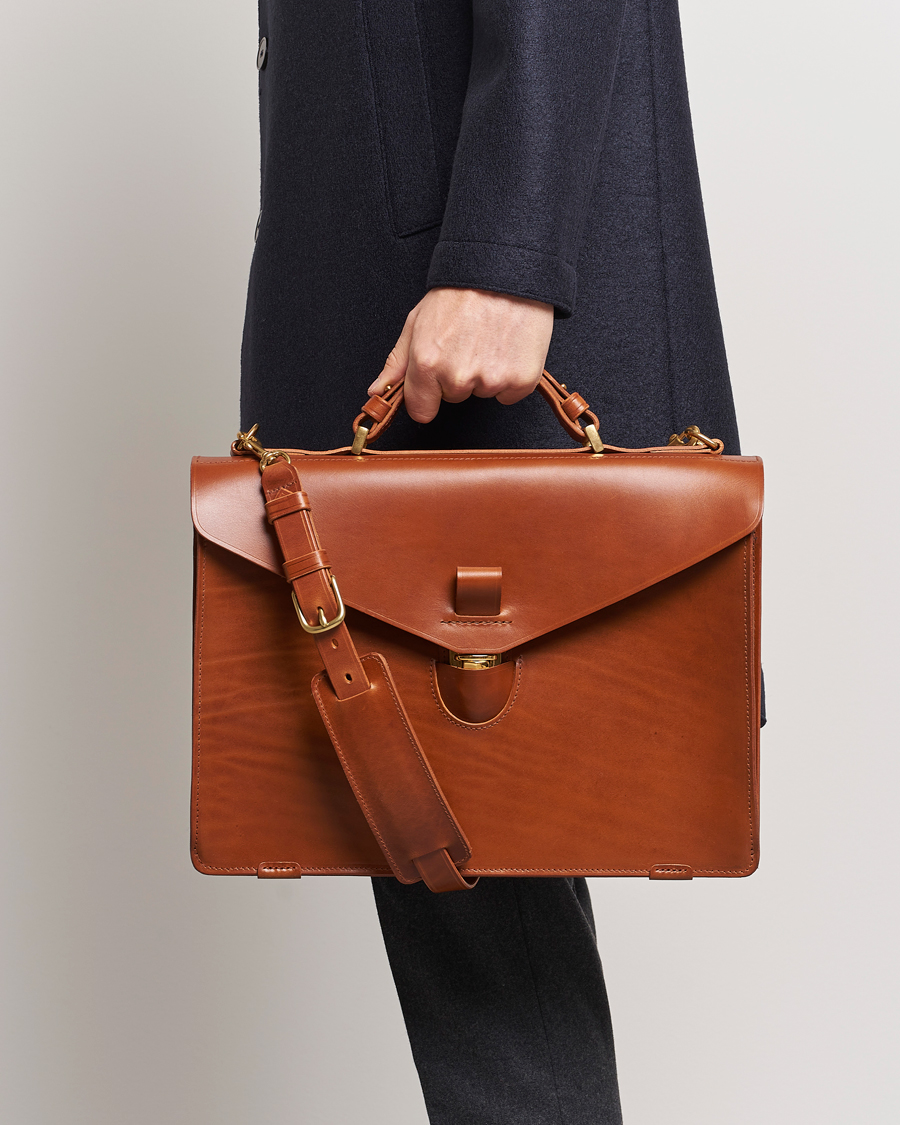 Herr | Accessoarer | Tärnsjö Garveri | TG1873 Briefcase Cognac