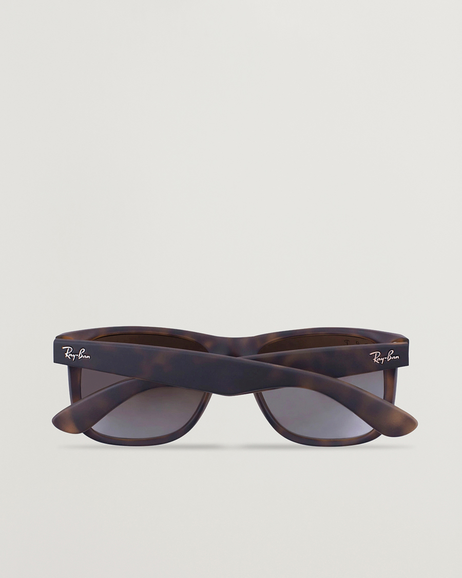 Herr | Solglasögon | Ray-Ban | 0RB4165 Justin Polarized Wayfarer Sunglasses Havana/Brown