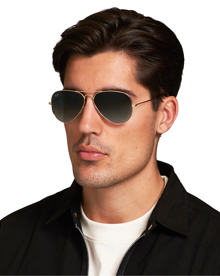 Herr | Solglasögon | Ray-Ban | 0RB3025 Aviator Sunglasses Gold/Grey