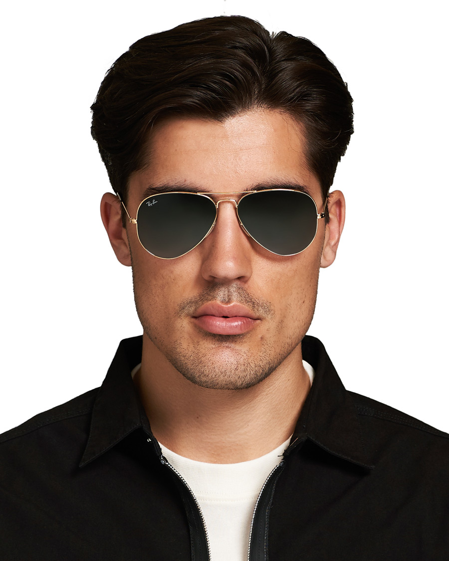 Herr | Ray-Ban 0RB3025 Aviator Sunglasses Gold/Grey | Ray-Ban | 0RB3025 Aviator Sunglasses Gold/Grey