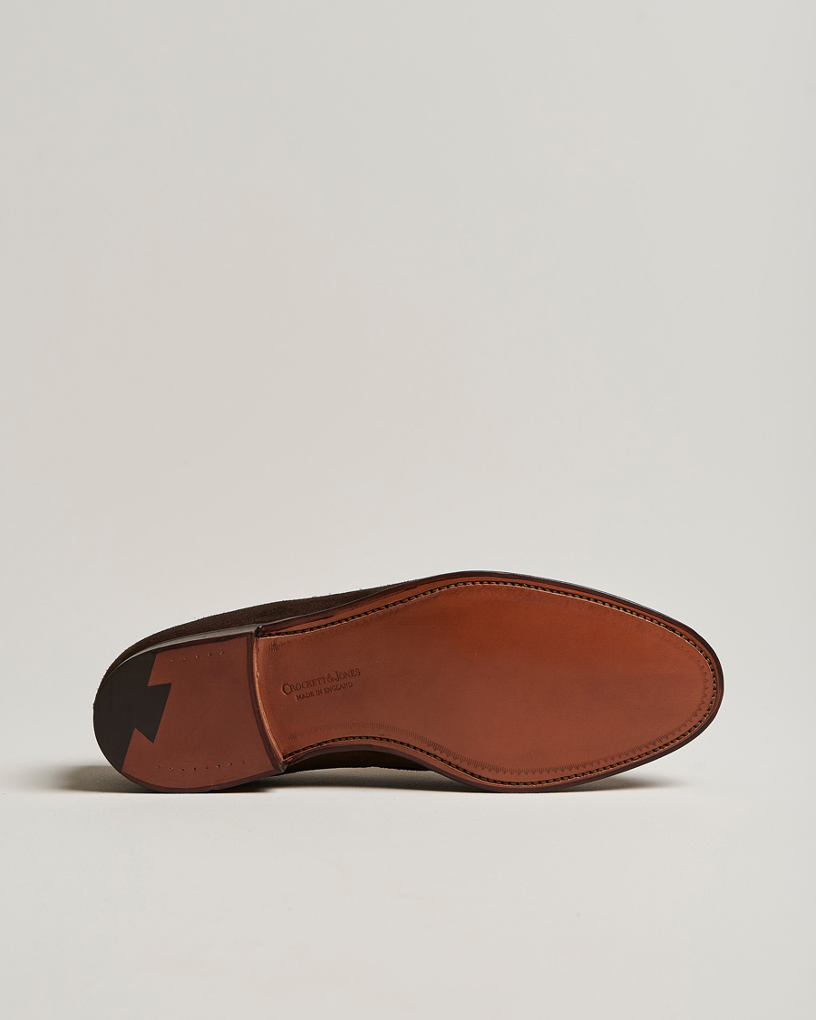 Herr | Loafers | Crockett & Jones | Cavendish Tassel Loafer Dark Brown Suede