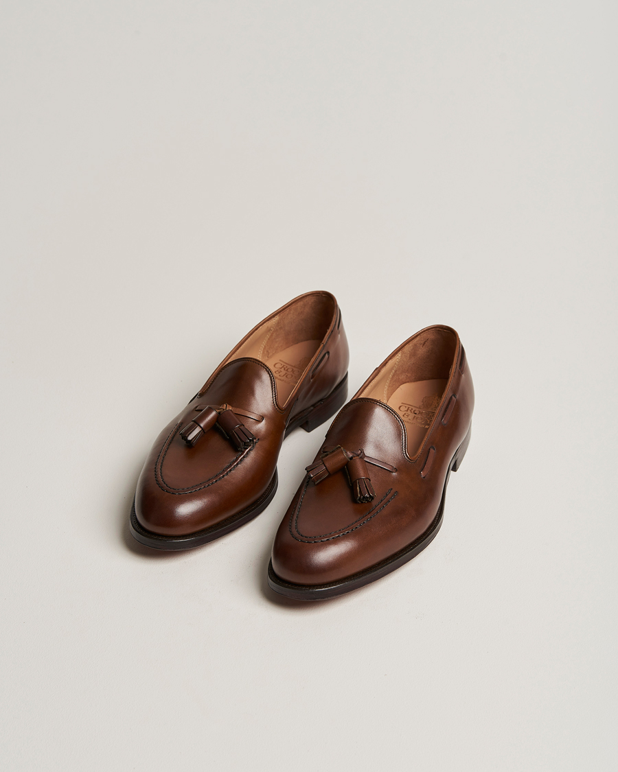 Herr |  | Crockett & Jones | Cavendish Tassel Loafer Dark Brown Calf