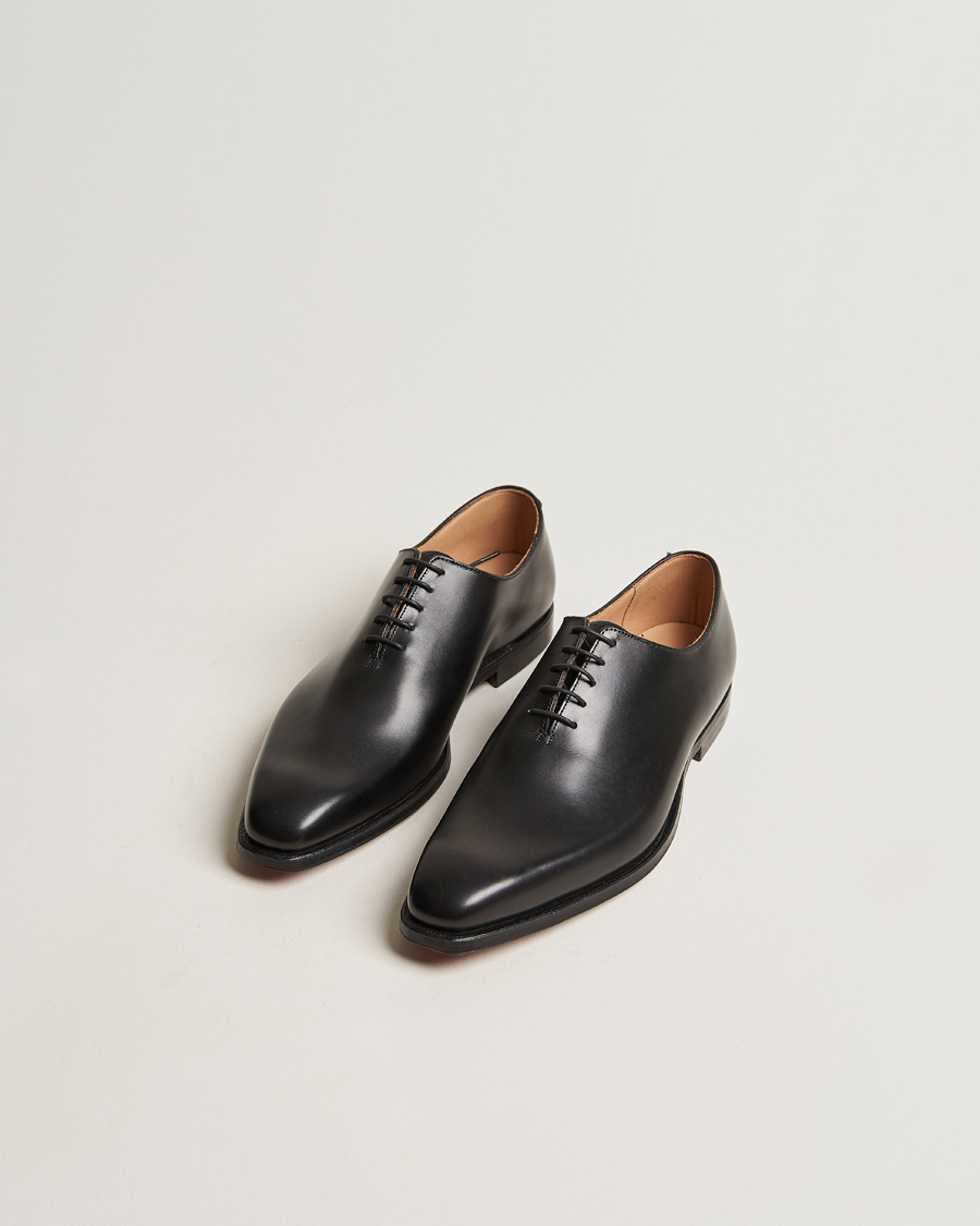 Herr | Mörk kostym | Crockett & Jones | Alex Wholecut Oxford Black Calf