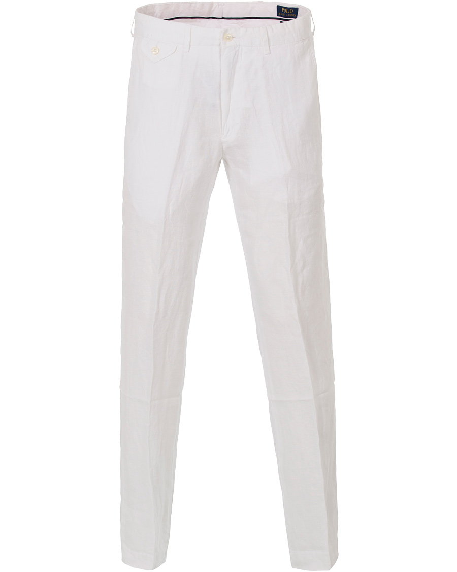 Herr | Byxor | Polo Ralph Lauren | Linen Trousers White