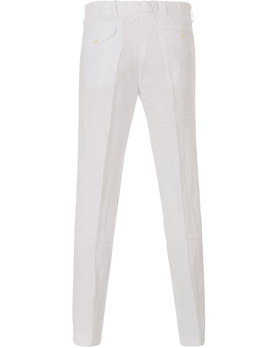 Herr | Byxor | Polo Ralph Lauren | Linen Trousers White