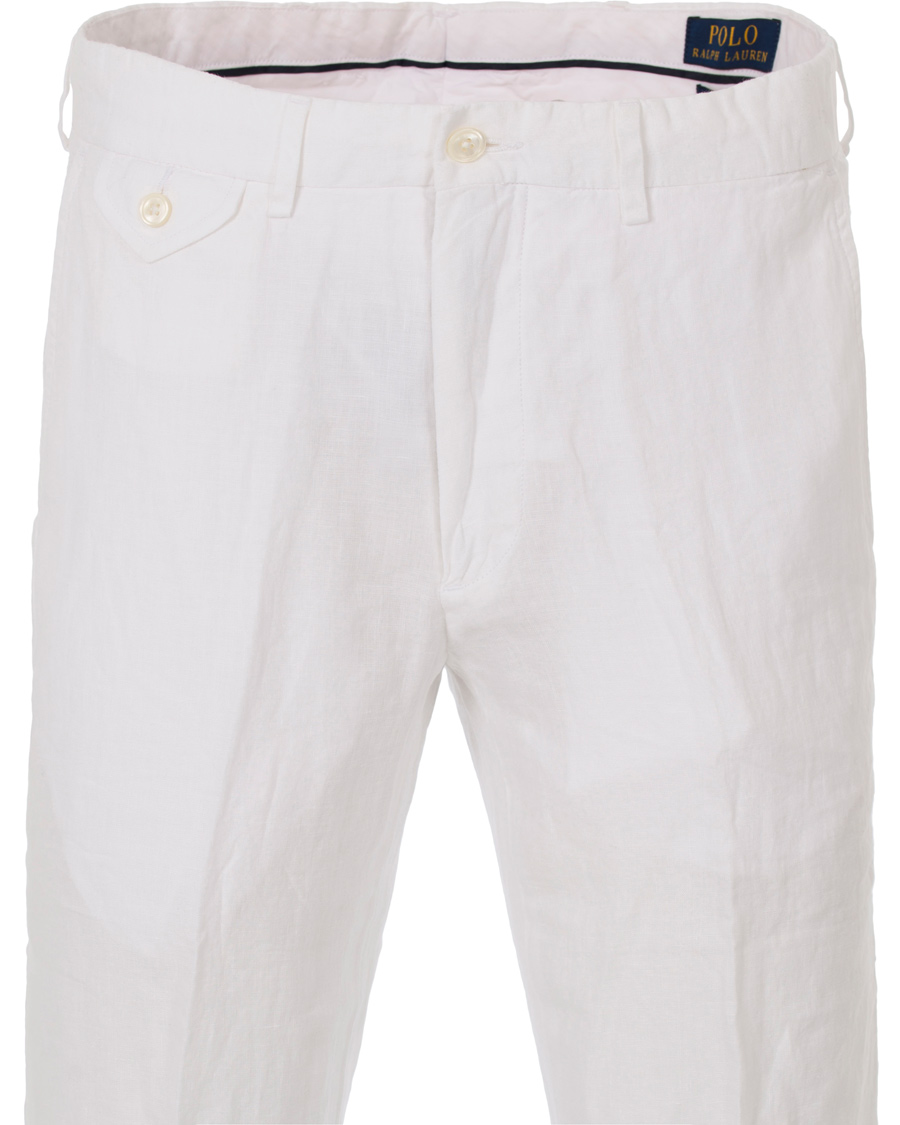Herr | Byxor | Polo Ralph Lauren | Linen Trousers White