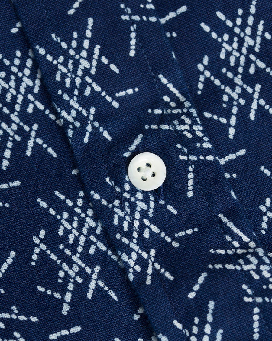 Herr | Skjortor | GANT Rugger | Oxford Mikado Hugger Fit Shirt Dark Indigo