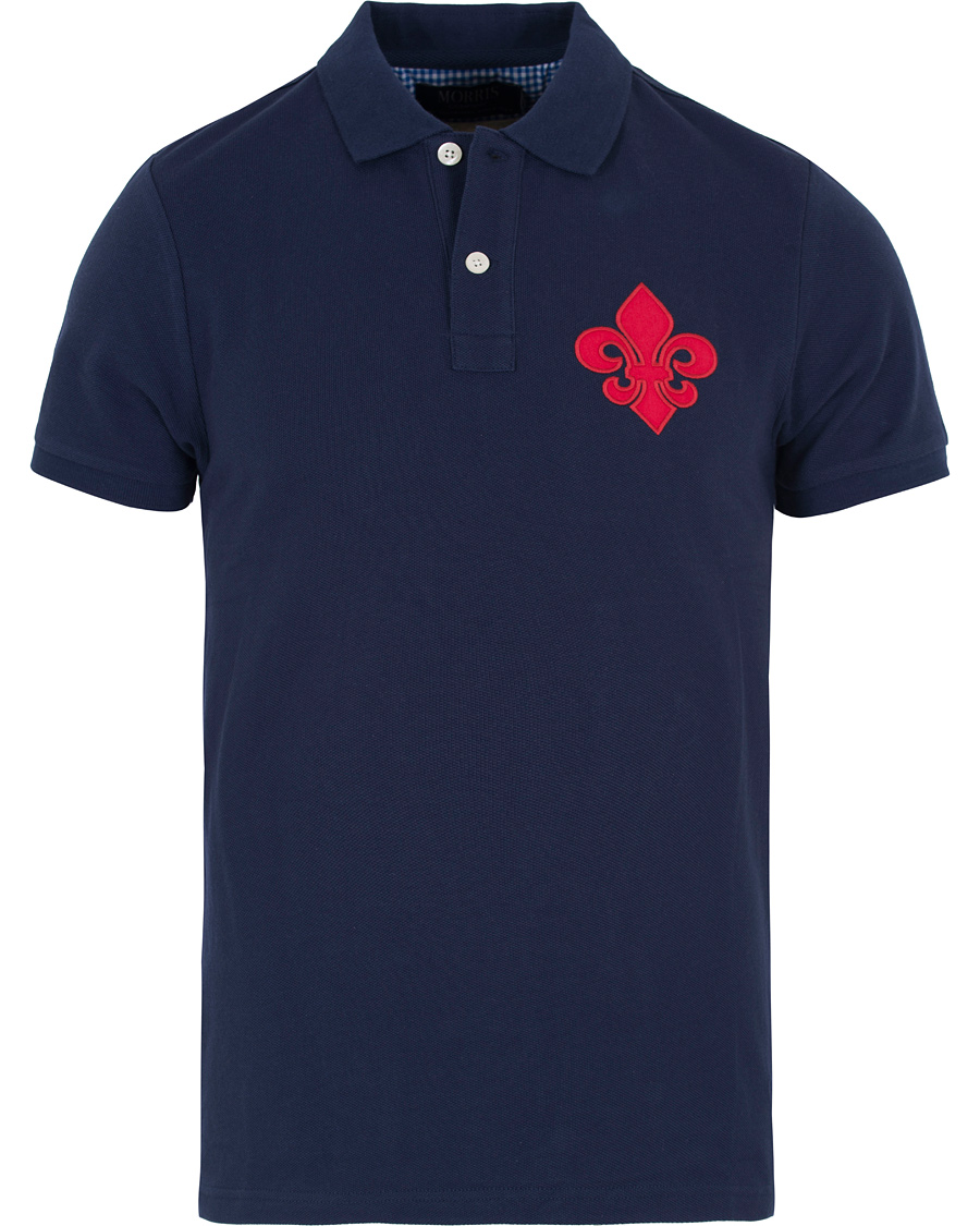 Herr | Pikéer | Morris | Logo Piqué Old Blue