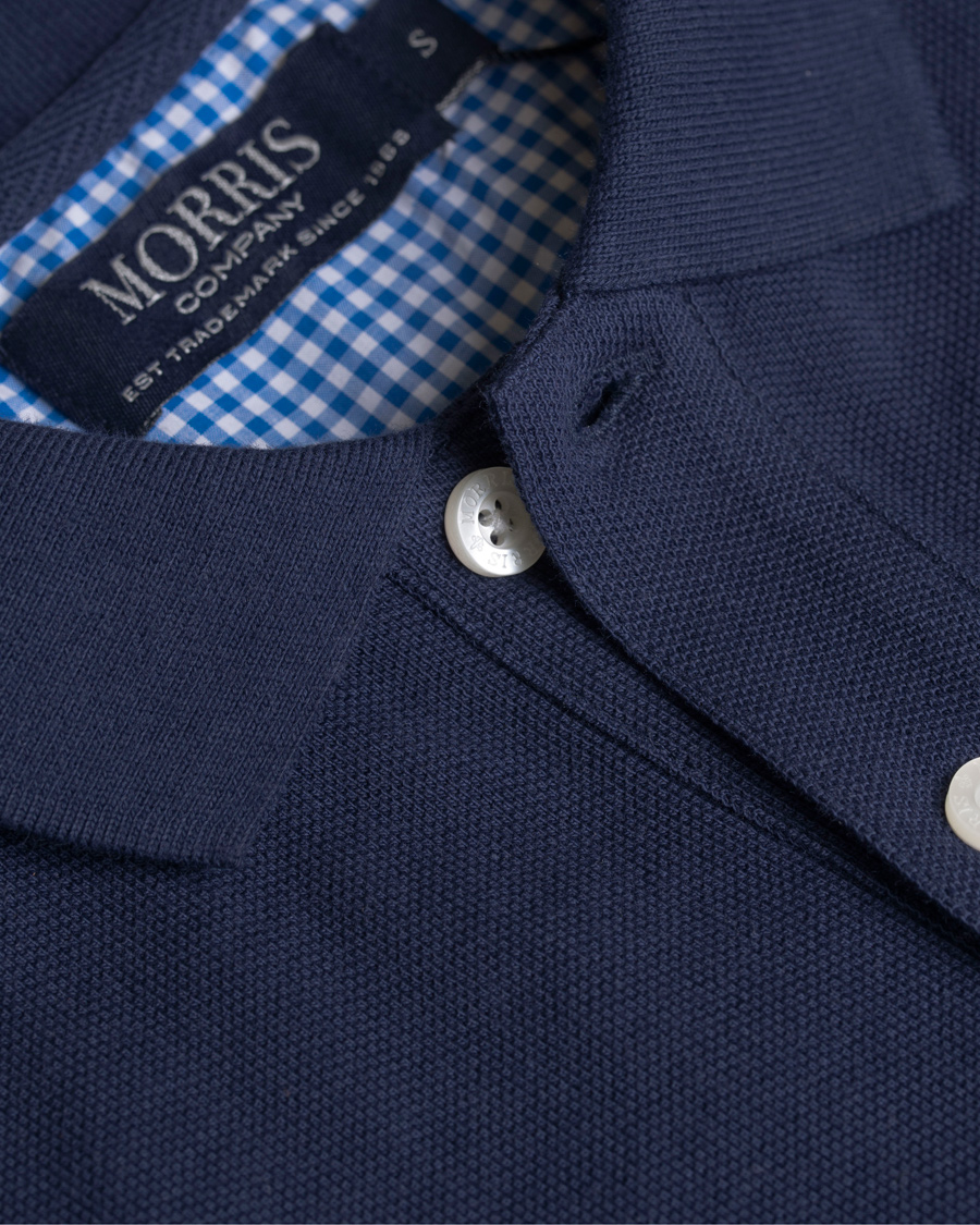 Herr | Pikéer | Morris | Logo Piqué Old Blue