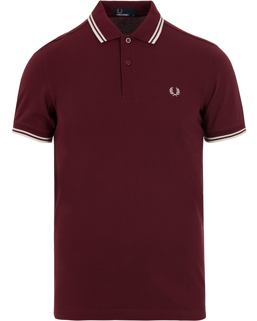 Herr | Pikéer | Fred Perry | Slim Fit Polo Port Red/Ecru