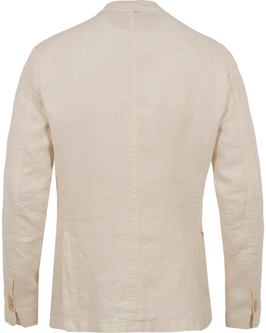 Herr | Kavajer | Stenströms | Garment Dyed Linen Blazer Nature