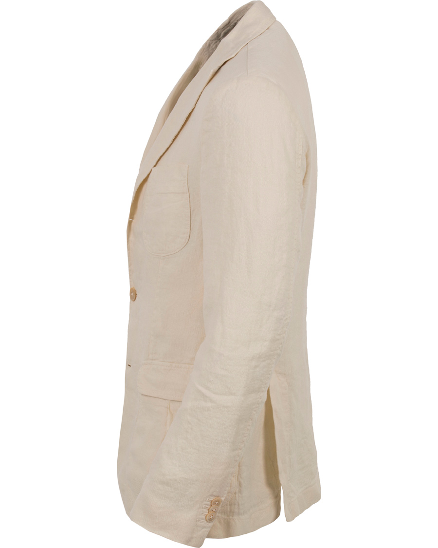 Herr | Kavajer | Stenströms | Garment Dyed Linen Blazer Nature