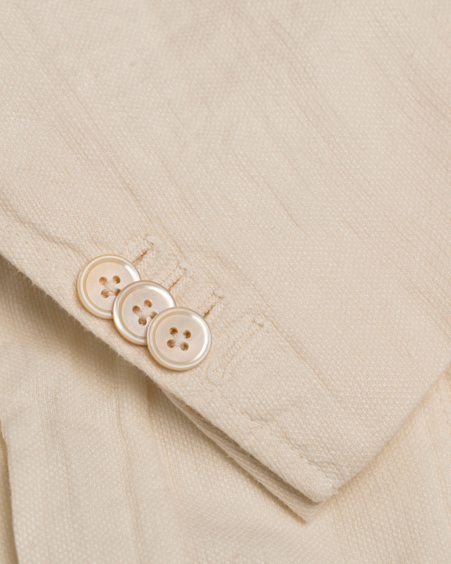 Herr | Kavajer | Stenströms | Garment Dyed Linen Blazer Nature