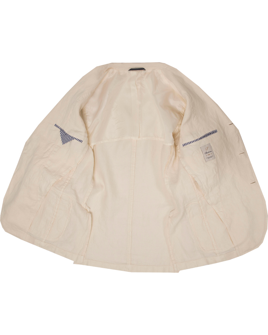 Herr | Kavajer | Stenströms | Garment Dyed Linen Blazer Nature