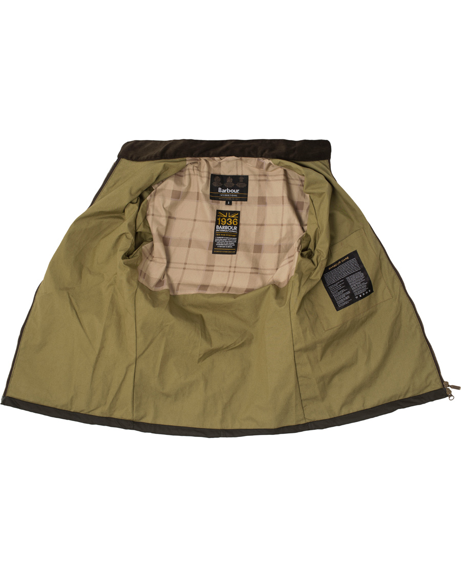 Herr | Jackor | Barbour International | Rebel Waxed Jacket Fern