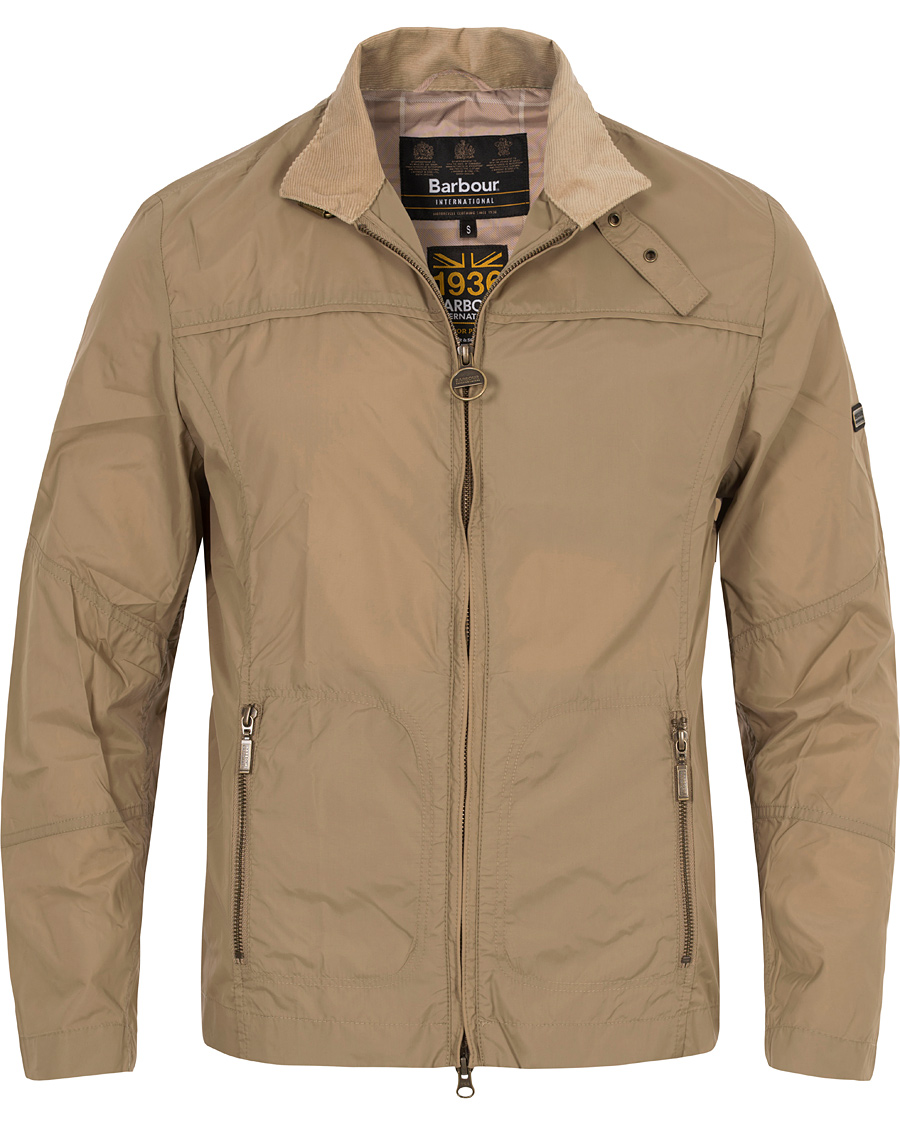 Herr | Jackor | Barbour International | Track Jacket Military Brown