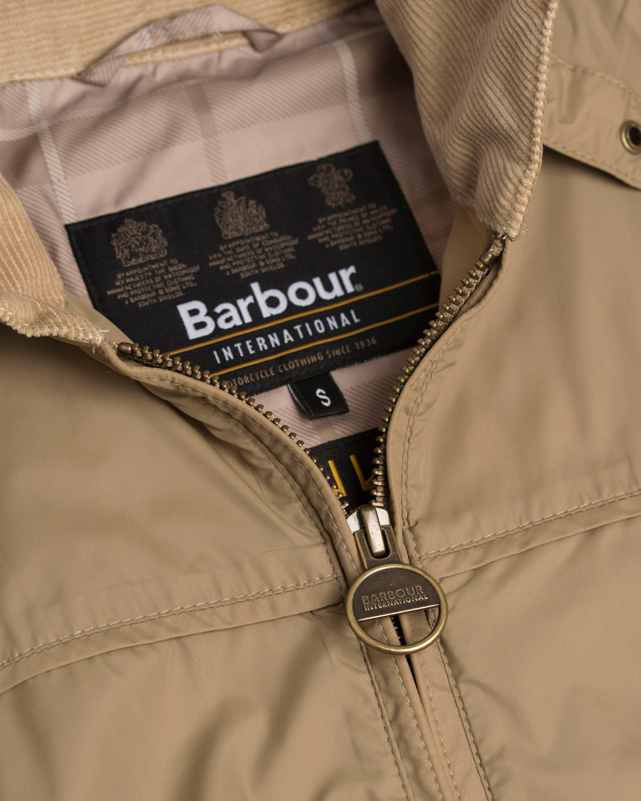 Herr | Jackor | Barbour International | Track Jacket Military Brown