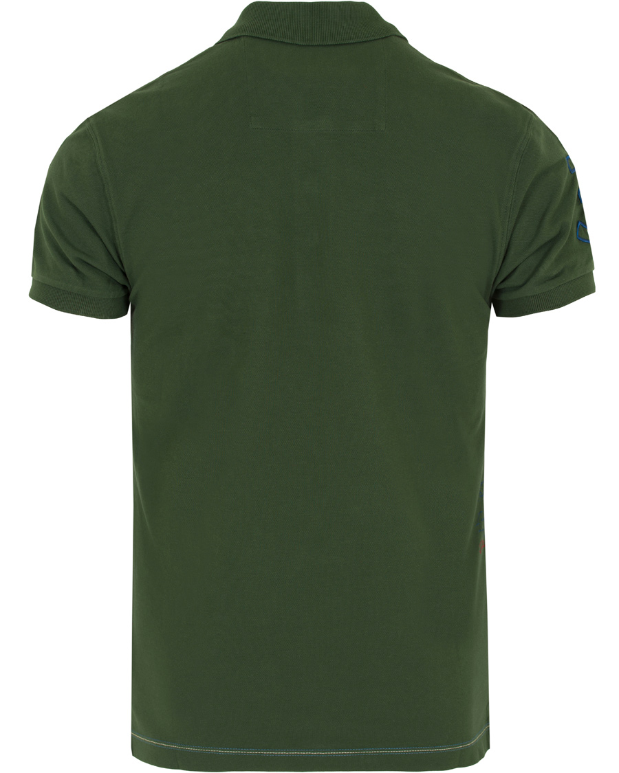 Herr | Pikéer | La Martina | Logo Polo Piqué Army Green