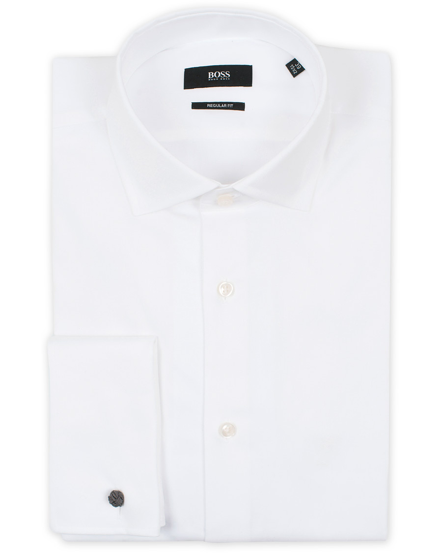 Herr | Skjortor | BOSS BLACK | BOSS Gardner Regular Fit Shirt Double Cuff White