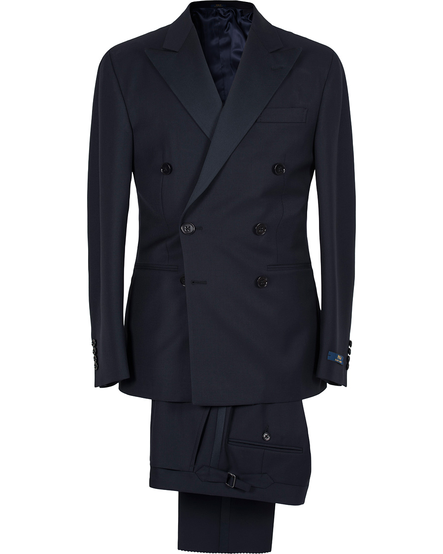 Herr | Kostymer | Polo Ralph Lauren | Double Breasted Peaked Lapel Tuxedo Navy