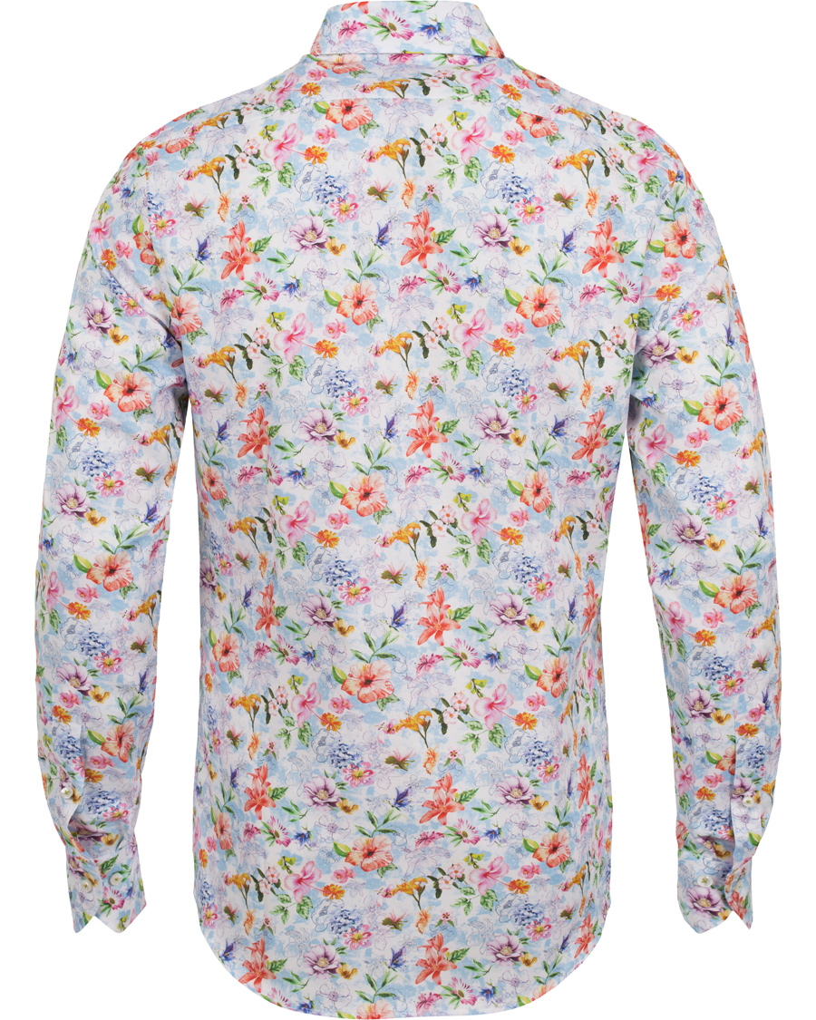 Herr | Skjortor | Stenströms | Slimline Flower Print Shirt Multi