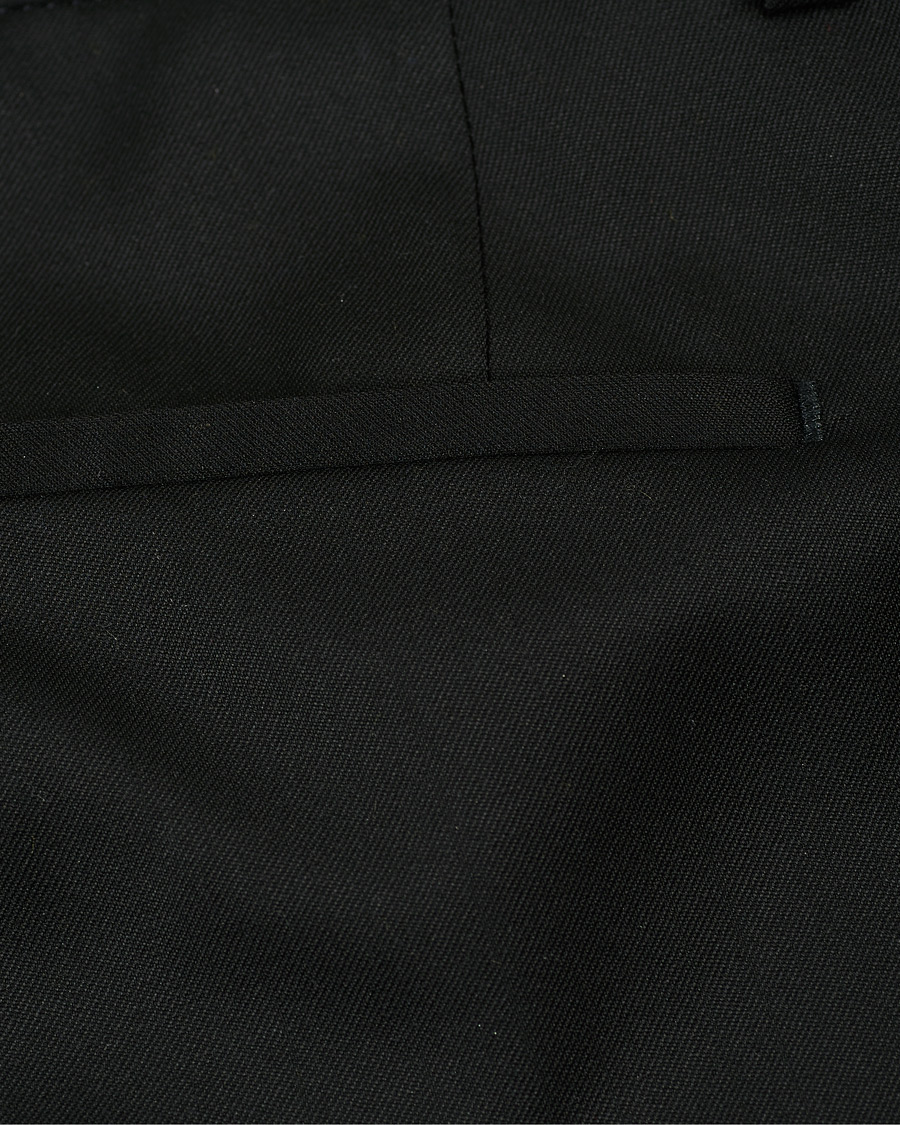 Herr | Byxor | BOSS BLACK | BOSS Wave Slim Fit Wool Trousers Black