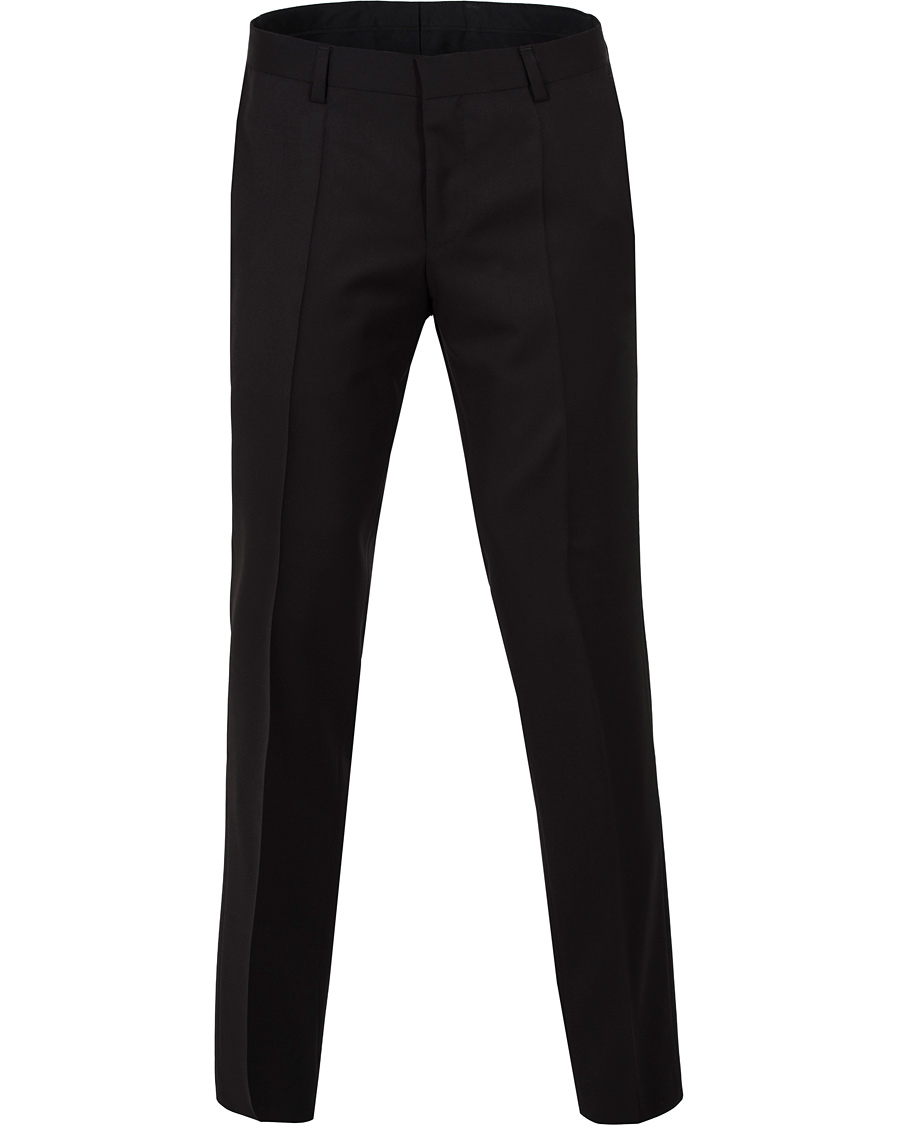Herr | Byxor | BOSS BLACK | BOSS Gibson Regular Fit Wool Trousers Black