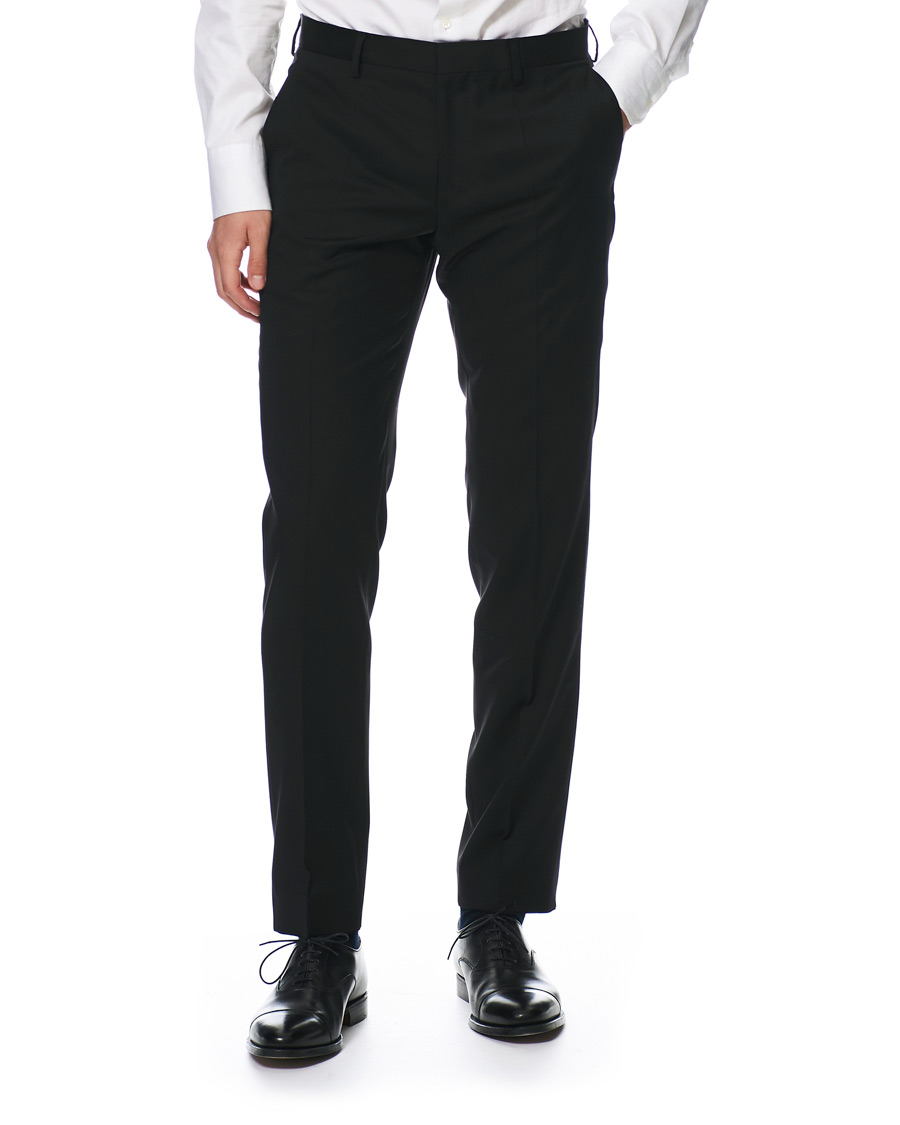 Herr | Byxor | BOSS BLACK | BOSS Gibson Regular Fit Wool Trousers Black