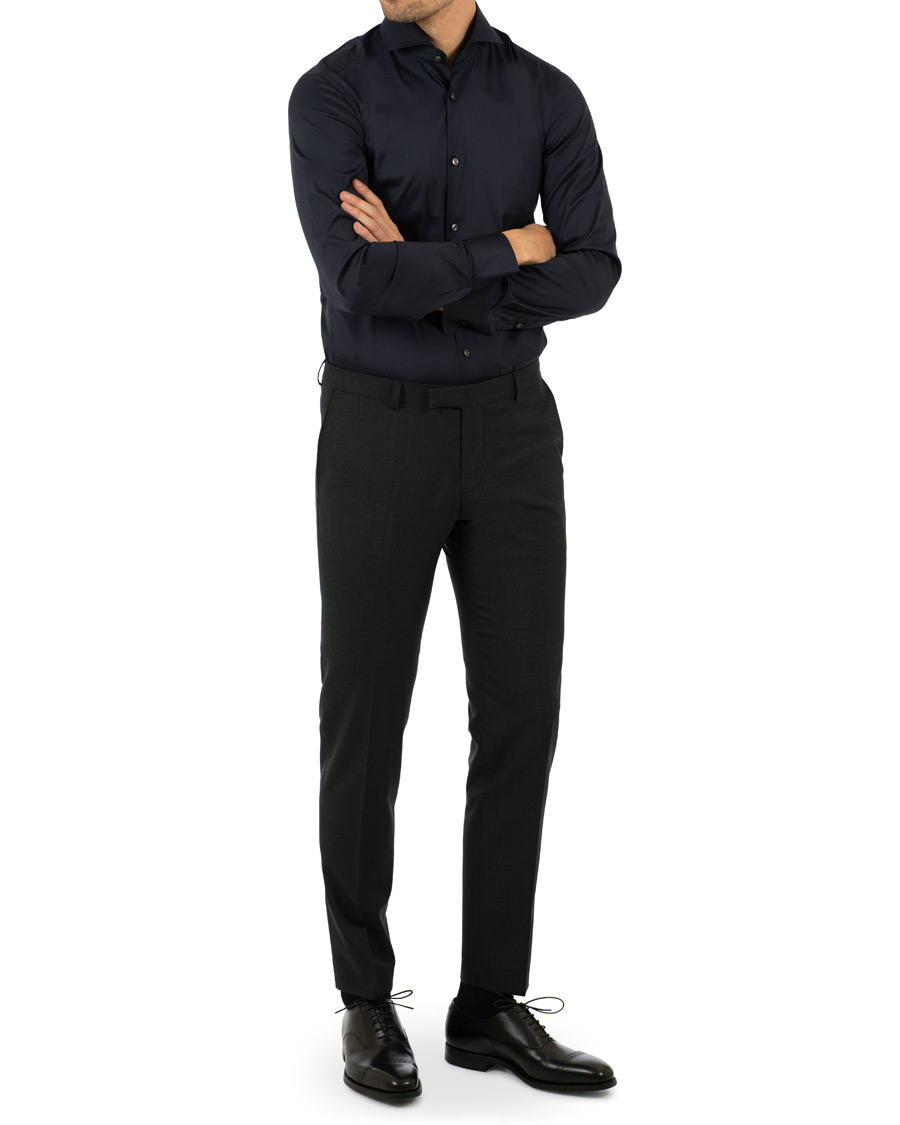Herr | Skjortor | BOSS BLACK | BOSS Jason Slim Fit Stretch Shirt Navy