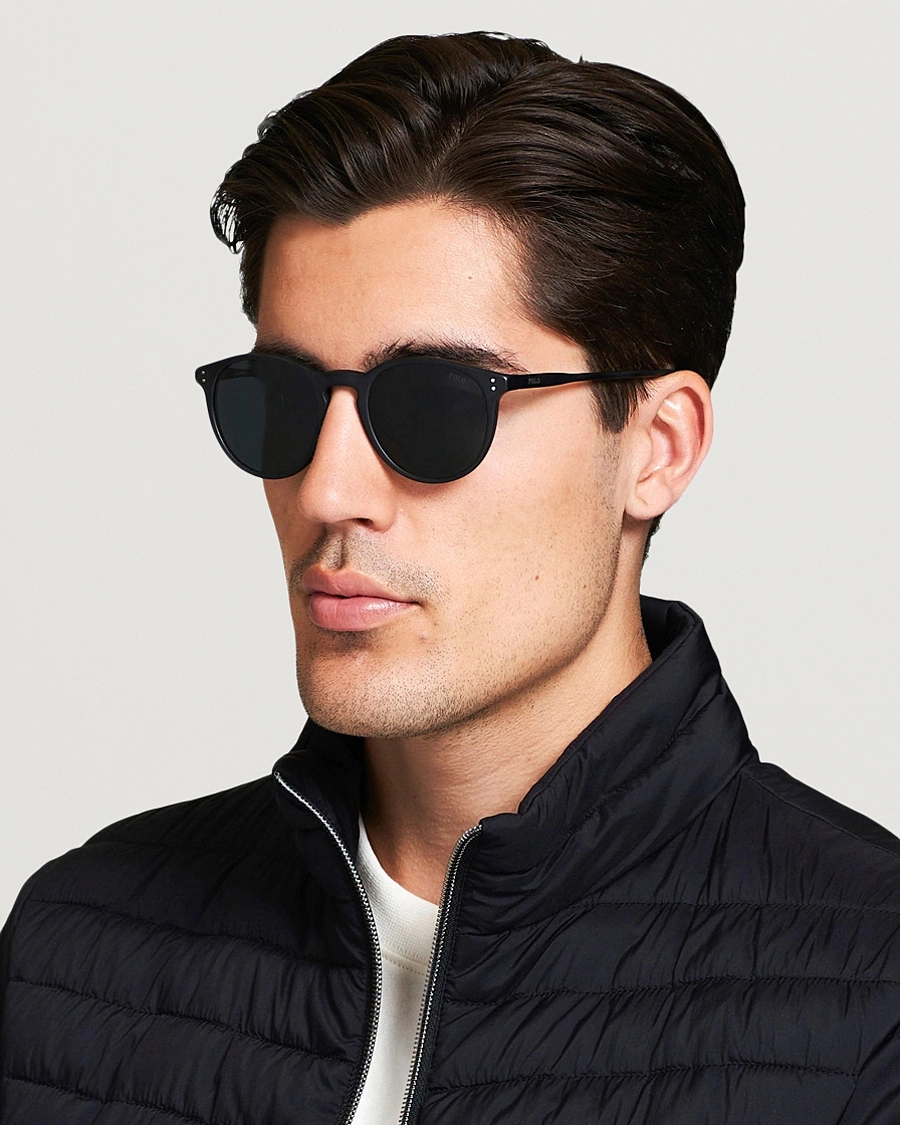 Herr | Accessoarer | Polo Ralph Lauren | 0PH4110 Round Sunglasses Matte Black