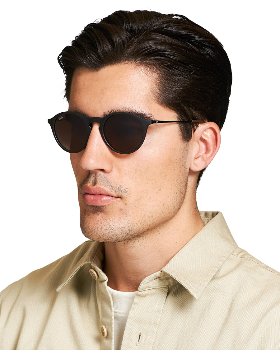 Herr | Ray-Ban 0RB4243 Round Sunglasses Rubber Havana | Ray-Ban | 0RB4243 Round Sunglasses Rubber Havana