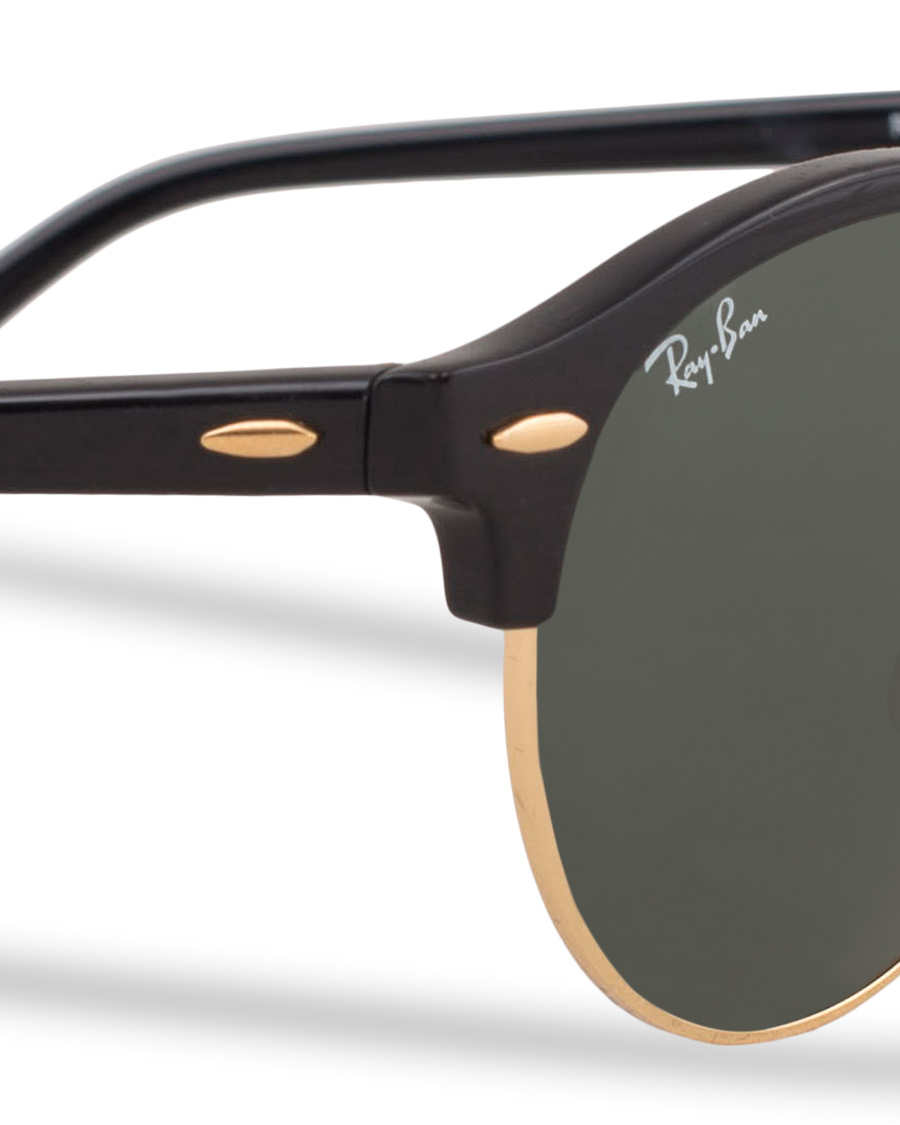 Herr | Ray-Ban 0RB4246 Clubround Sunglasses Black/Green | Ray-Ban | 0RB4246 Clubround Sunglasses Black/Green
