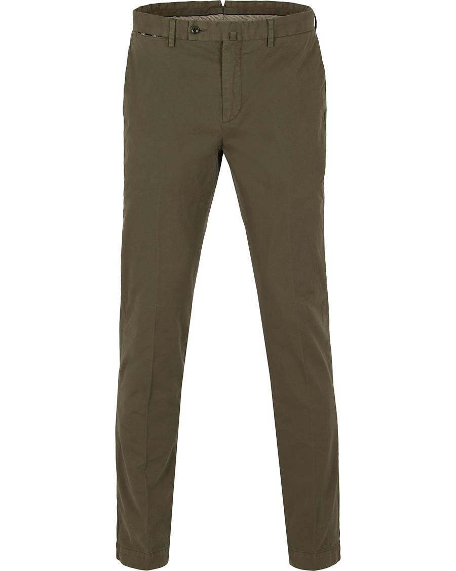 Herr | Byxor | Hackett | Kensington Slim Chino Forest Khaki