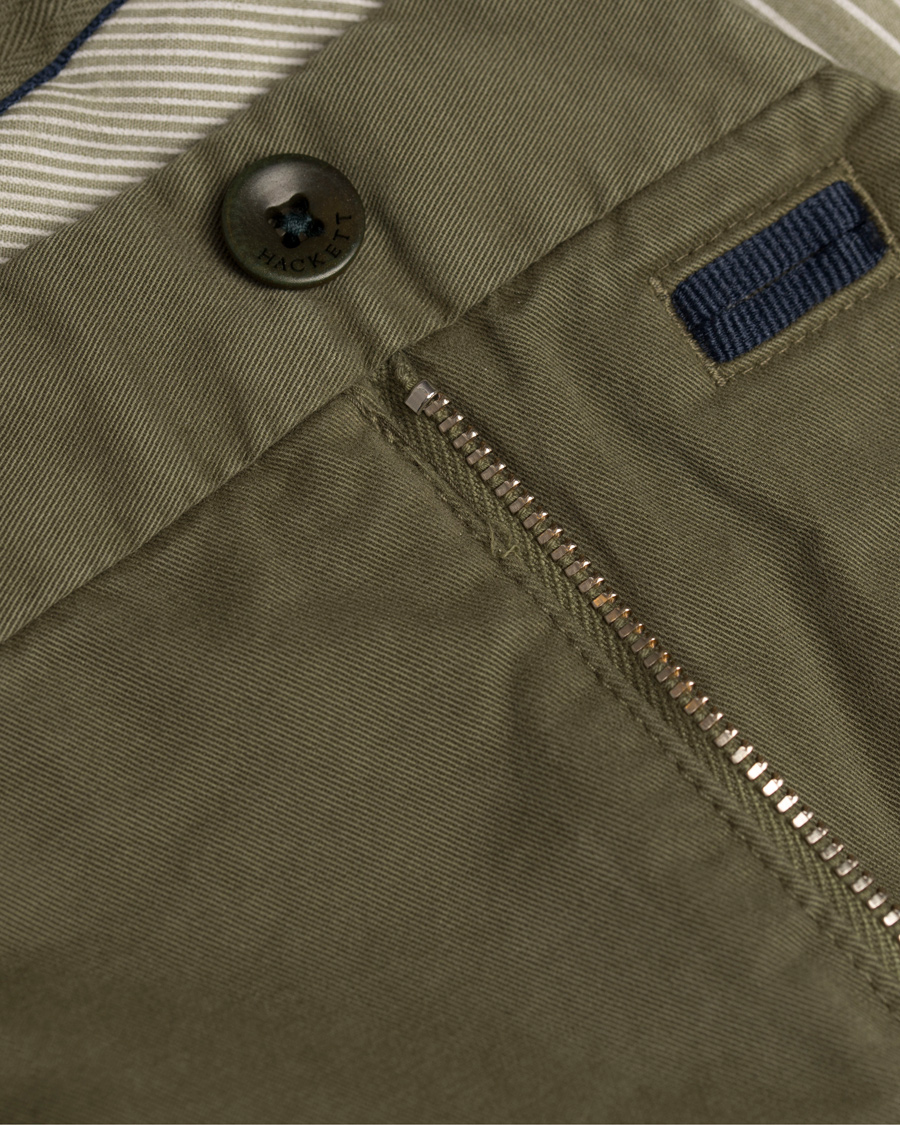 Herr | Byxor | Hackett | Kensington Slim Chino Forest Khaki