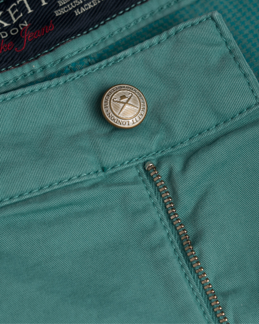 Herr | Byxor | Hackett | Trinity Slim 5-Pocket Pants Mint Green
