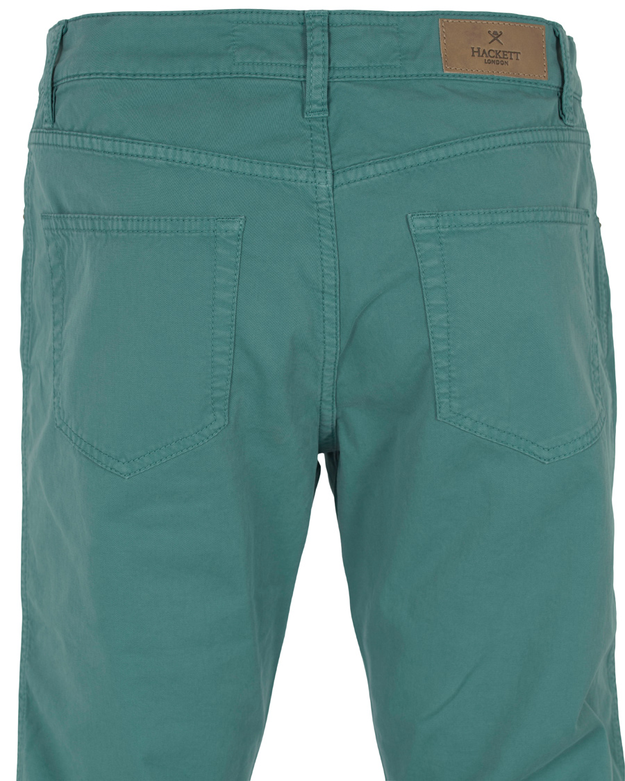 Herr | Byxor | Hackett | Trinity Slim 5-Pocket Pants Mint Green