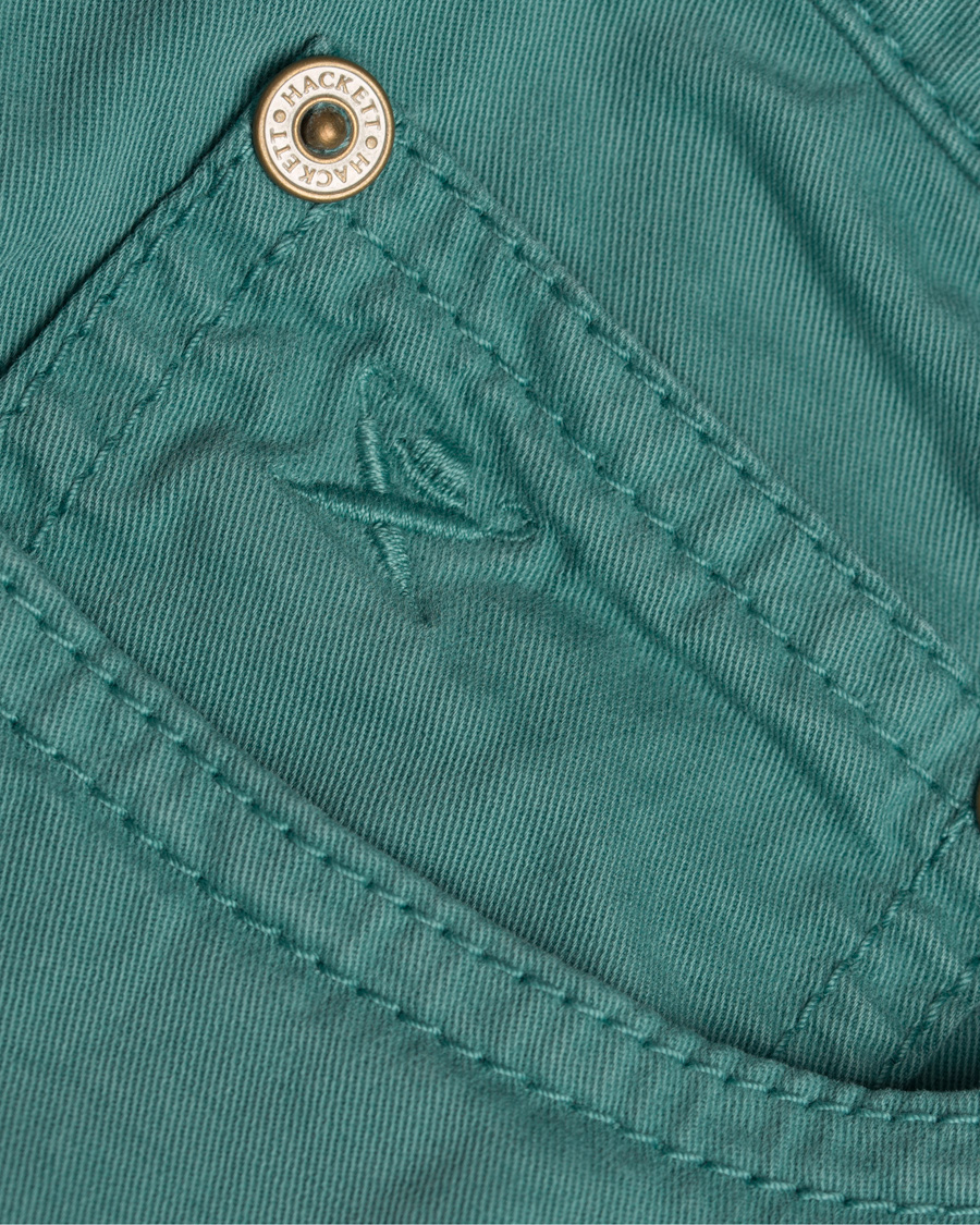 Herr | Byxor | Hackett | Trinity Slim 5-Pocket Pants Mint Green