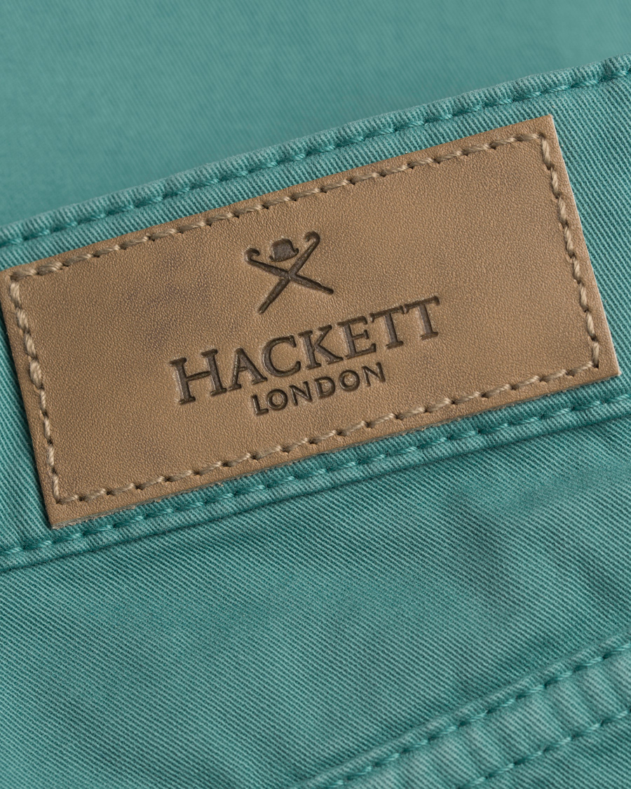 Herr | Byxor | Hackett | Trinity Slim 5-Pocket Pants Mint Green