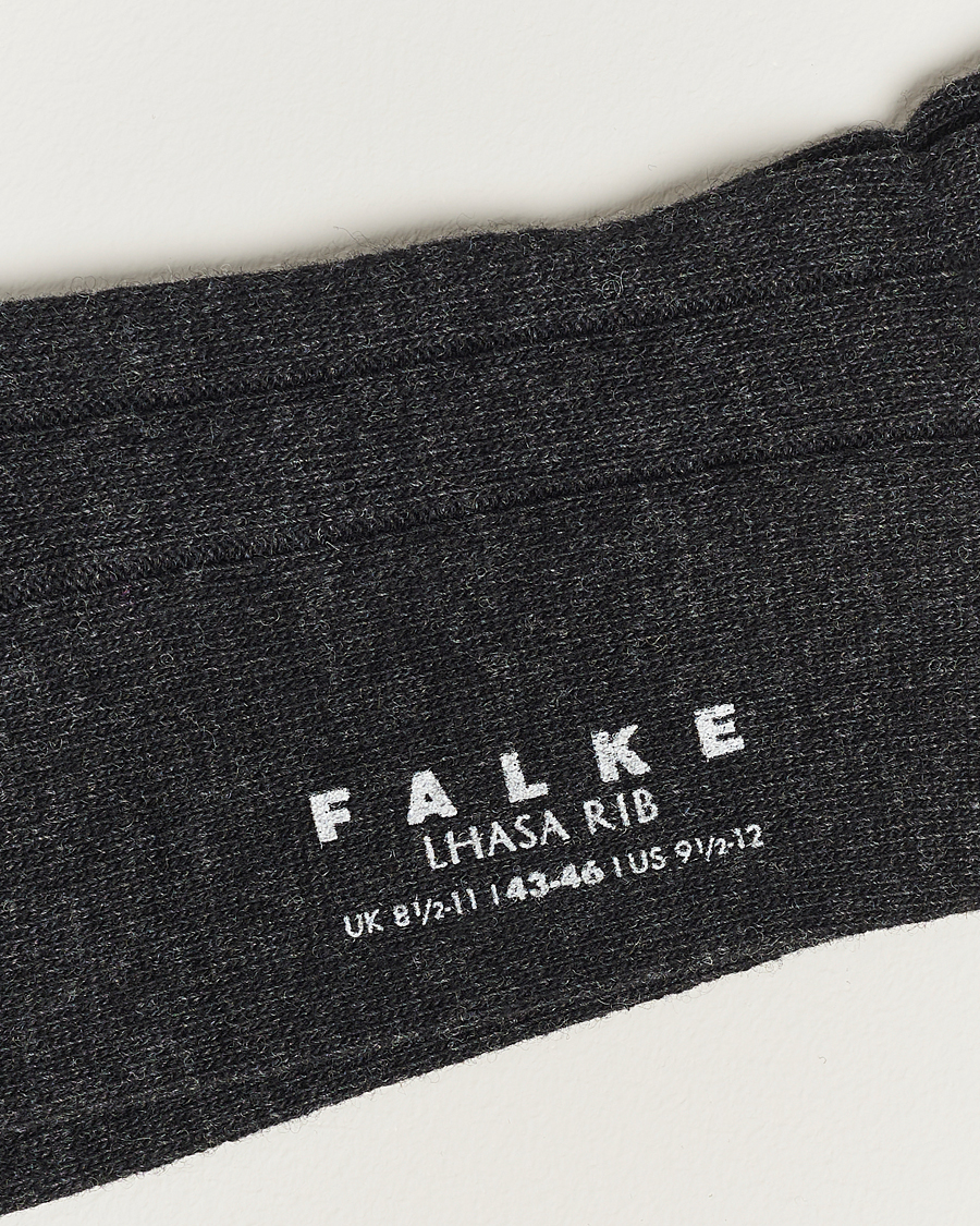 Herr | Strumpor Merinoull | Falke | Lhasa Cashmere Socks Antracite Grey