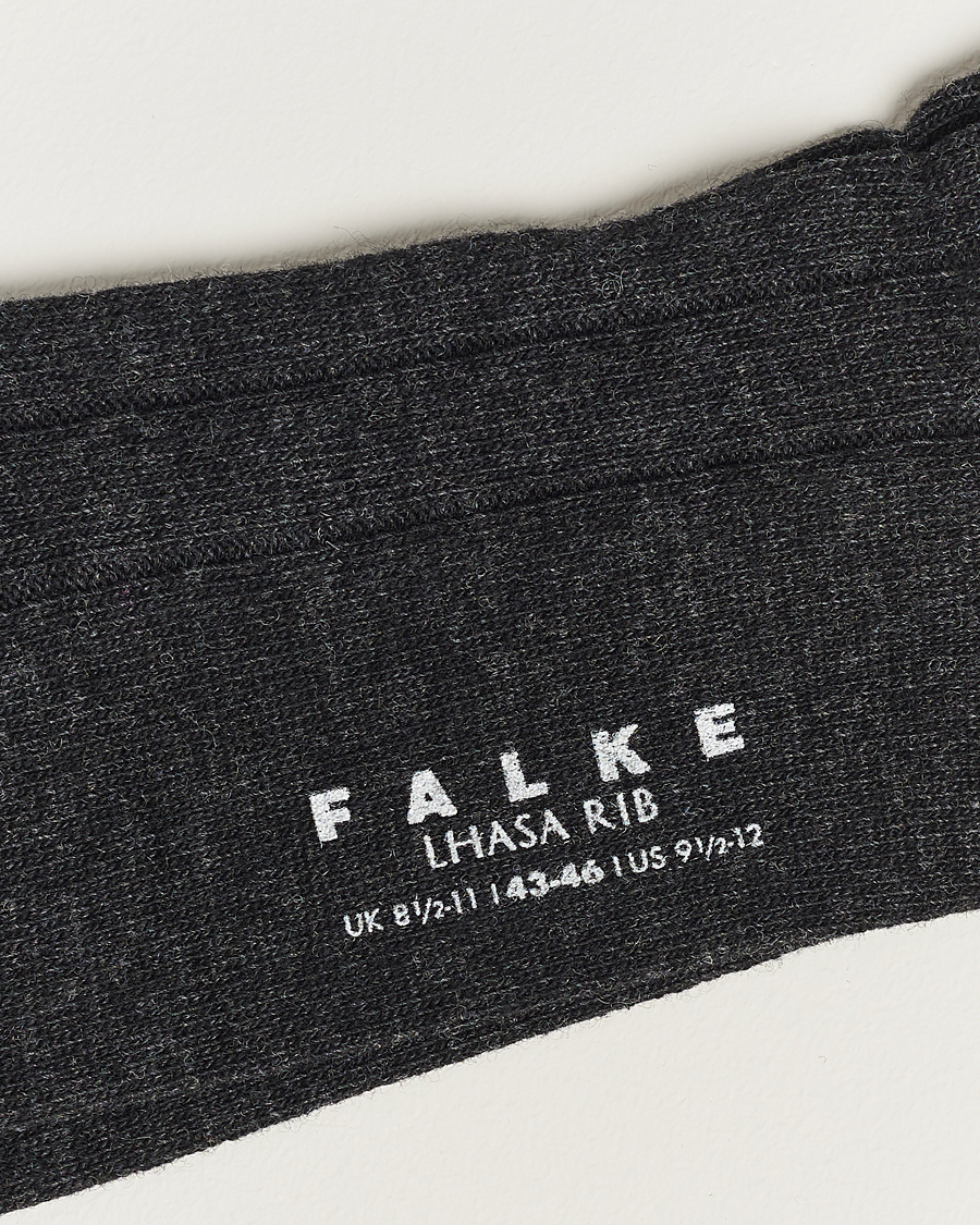 Herr | Vanliga strumpor | Falke | Lhasa Cashmere Socks Antracite Grey