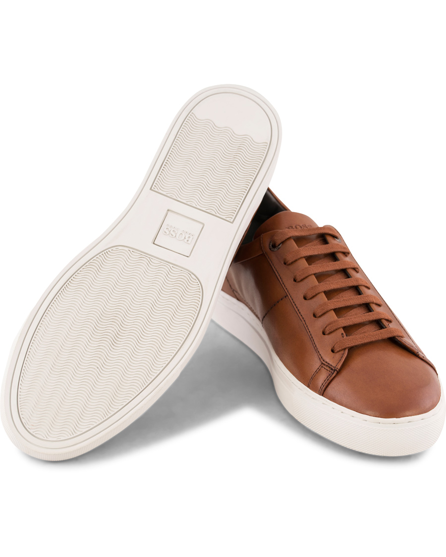 Herr | BOSS Timaker Leather Sneaker Cognac | BOSS BLACK | BOSS Timaker Leather Sneaker Cognac