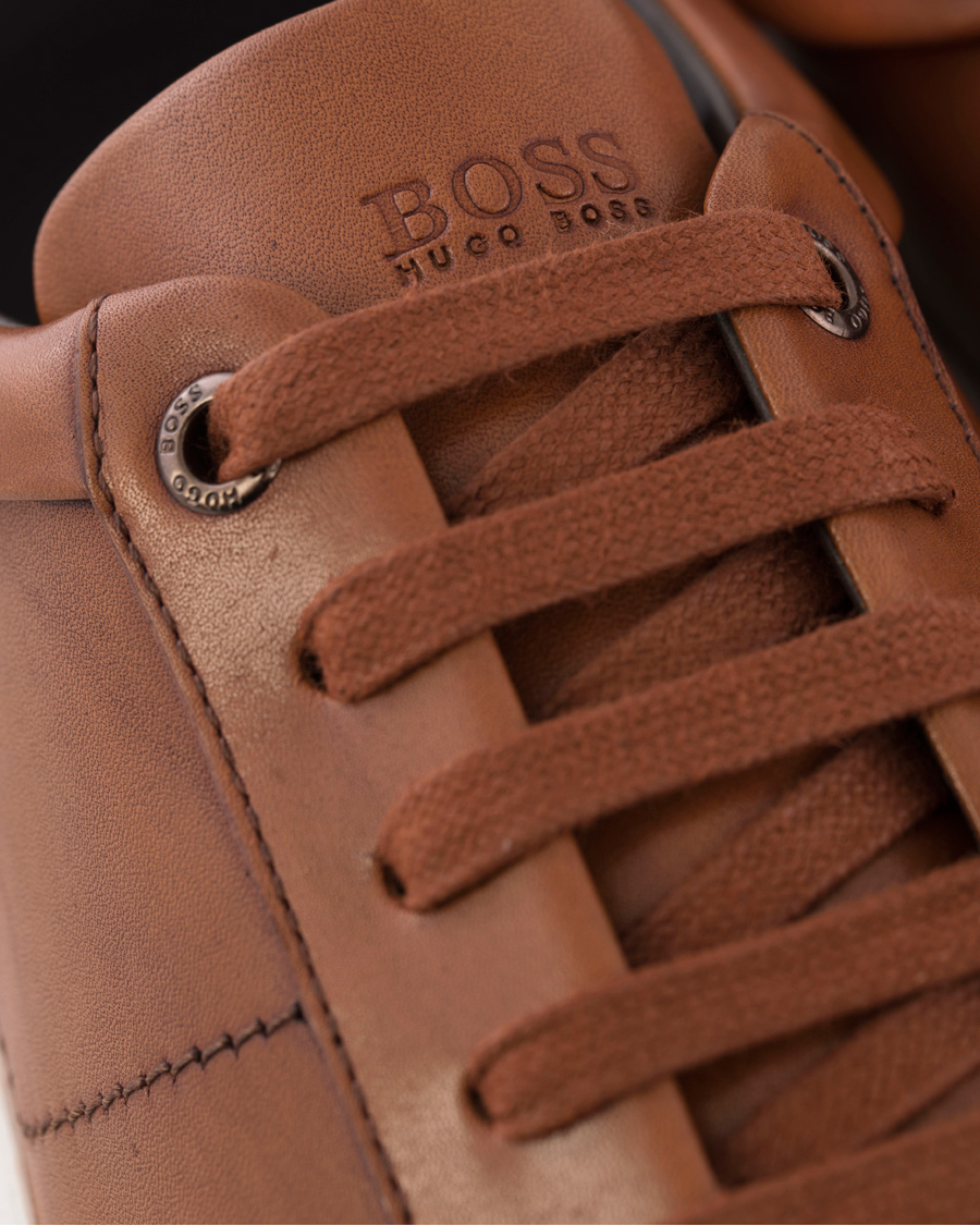 Herr | BOSS Timaker Leather Sneaker Cognac | BOSS BLACK | BOSS Timaker Leather Sneaker Cognac