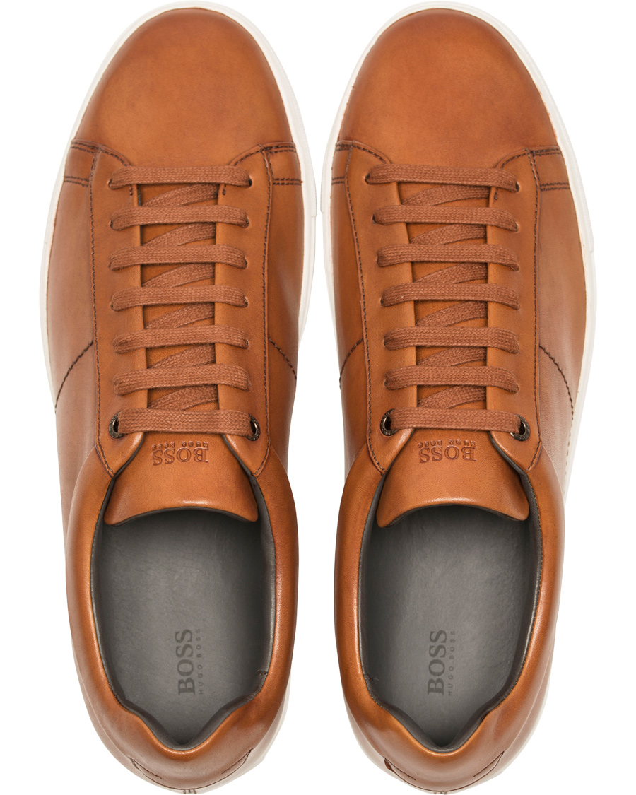 Herr | BOSS Timaker Leather Sneaker Cognac | BOSS BLACK | BOSS Timaker Leather Sneaker Cognac
